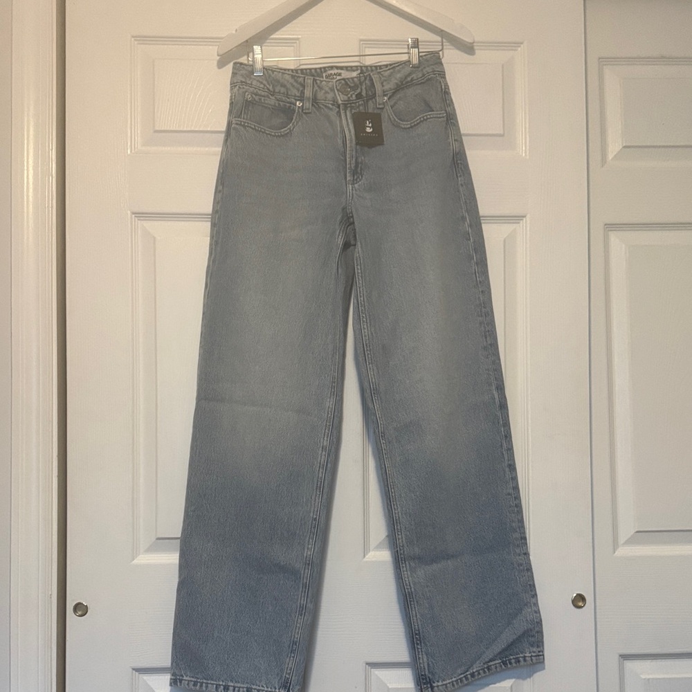 Garage Light Blue Straight Leg Jeans